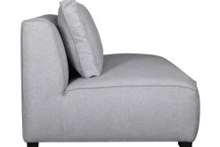 Discount Miliboo Sillón doble moderno en tejido gris claro PLURIEL