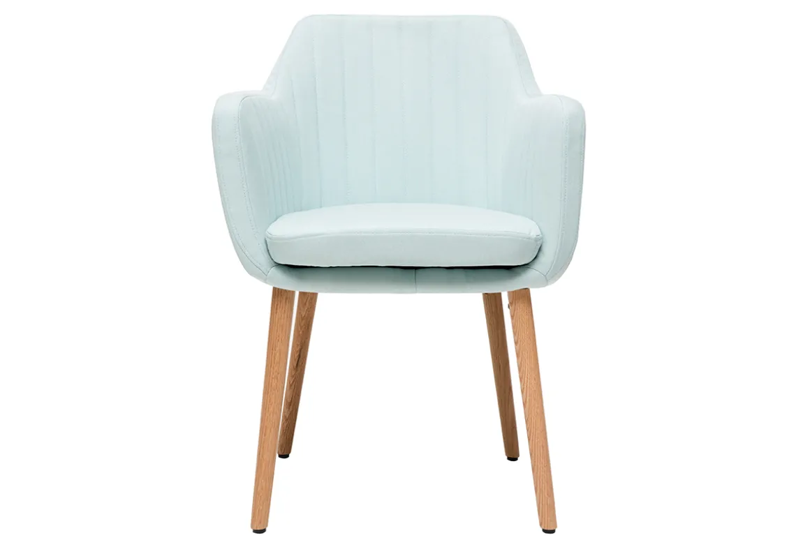 Store Miliboo Sillón escandinavo verde menta y patas roble ALEYNA