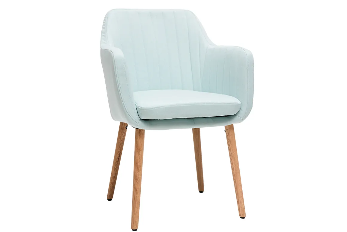 Store Miliboo Sillón escandinavo verde menta y patas roble ALEYNA