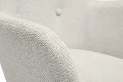 Cheap Miliboo Sillón infantil escandinavo de tela efecto terciopelo beige y madera clara BABY BRISTOL