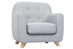 Clearance Miliboo Sillón infantil nórdico gris claro NORKID