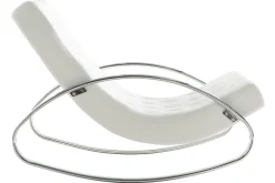 Flash Sale Miliboo Sillón mecedora moderno blanco mecedora CHESTY