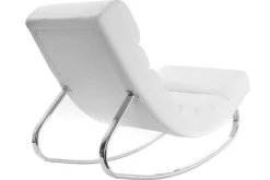 New Miliboo Sillón mecedora moderno blanco TAYLOR