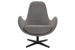 Sale Miliboo Sillón moderno terciopelo gris ANDY
