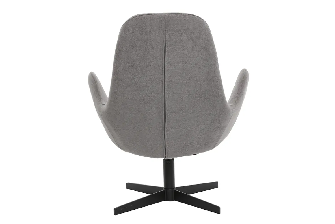 Sale Miliboo Sillón moderno terciopelo gris ANDY