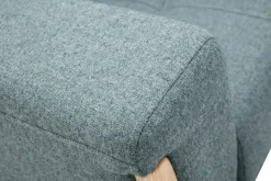 Cheap Miliboo Sillón nórdico de tejido verde grisáceo y madera clara FJORD