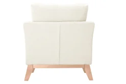 Cheap Miliboo Sillón nórdico desenfundable efecto borreguillo blanco OSLO