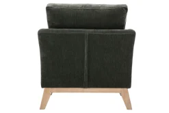 Cheap Miliboo Sillón nórdico desenfundable efecto terciopelo kaki OSLO