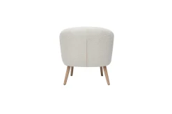 Best Sale Miliboo Sillón nórdico efecto borreguillo y madera MAGGIE