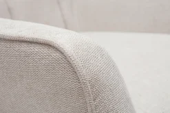 Cheap Miliboo Sillón nórdico efecto terciopelo beige y madera AVERY