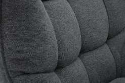 Clearance Miliboo Sillón nórdico efecto terciopelo gris oscuro y madera AVERY