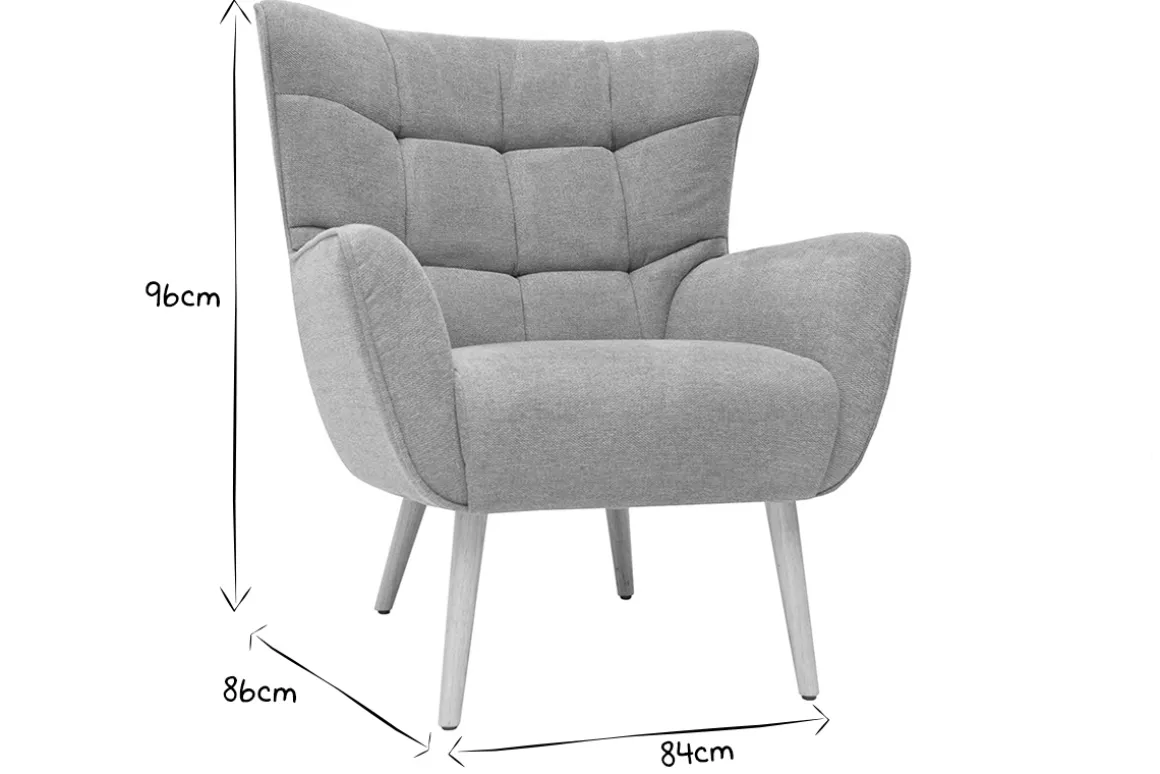 Hot Miliboo Sillón nórdico efecto terciopelo terracota y madera AVERY