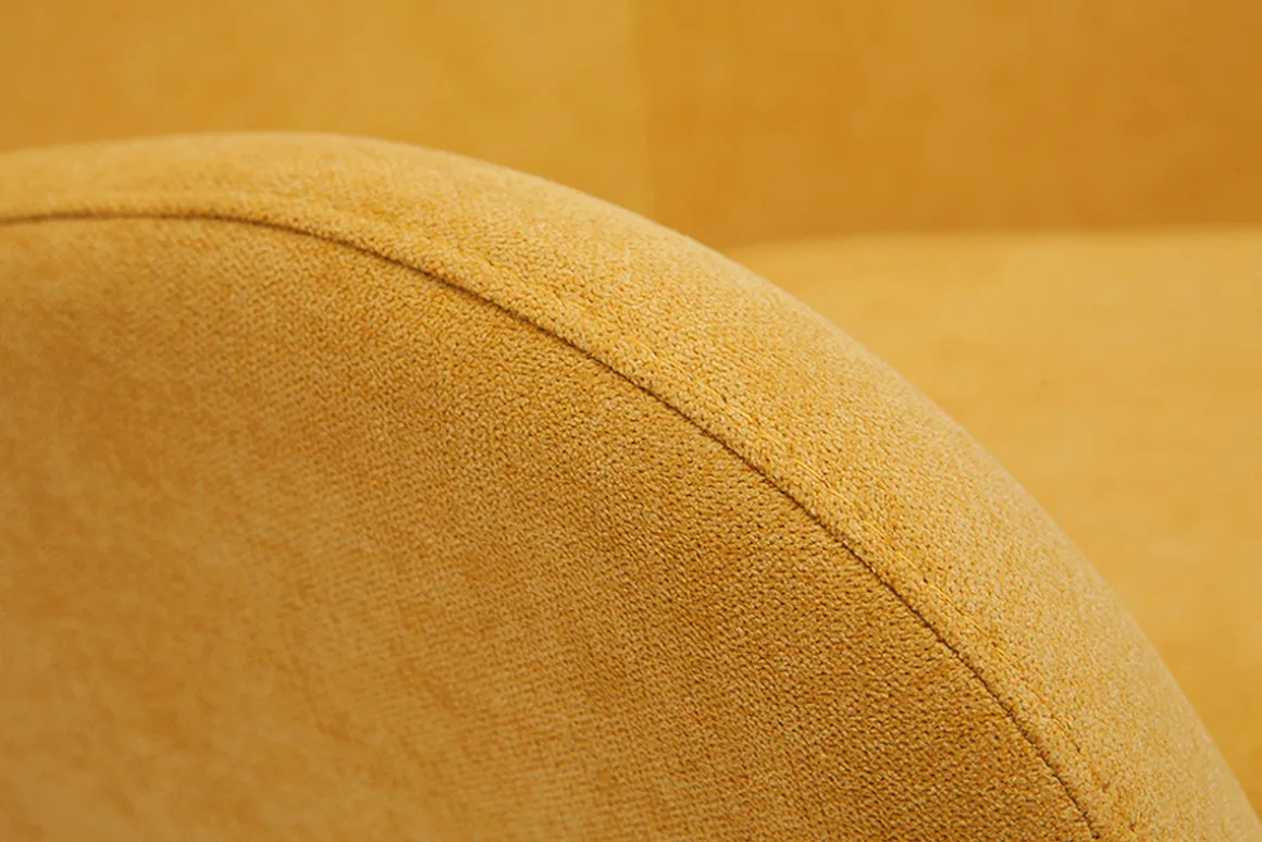 Discount Miliboo Sillón nórdico tejido efecto terciopelo y madera ESKUA