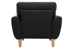 Discount Miliboo Sillón nórdico tejido gris antracita ALICE