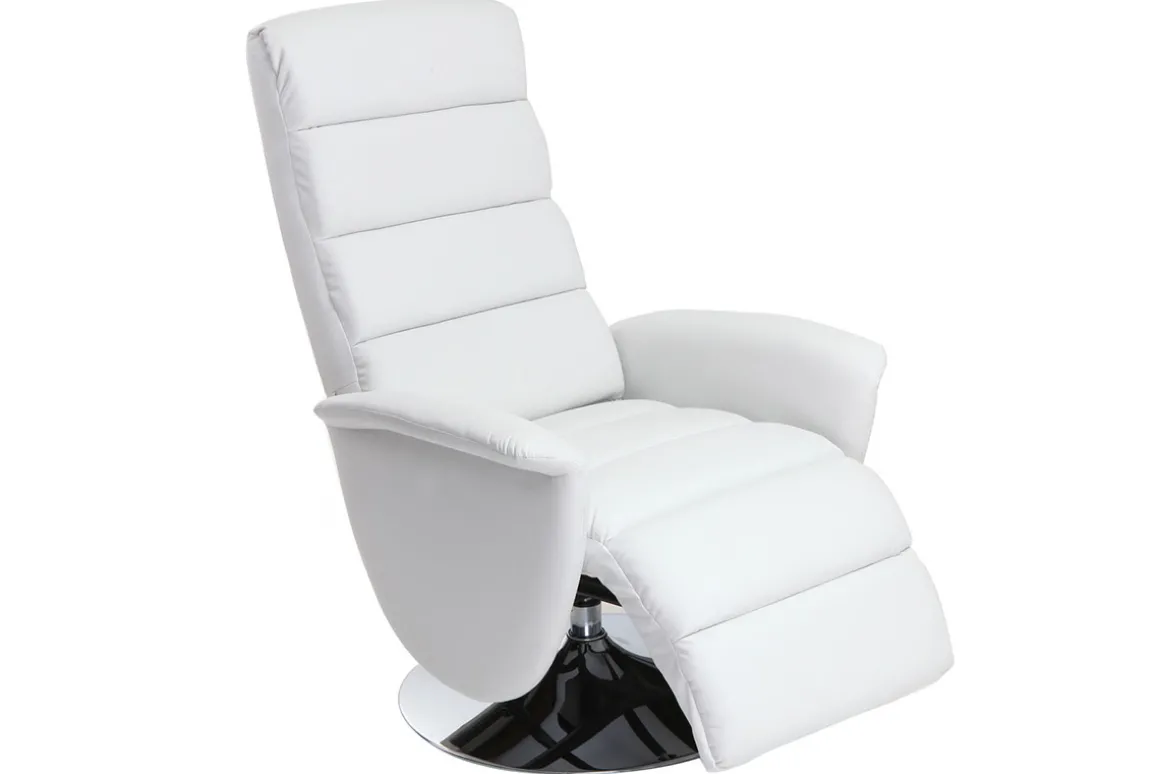 Best Sale Miliboo Sillón relax manual blanco NELSON