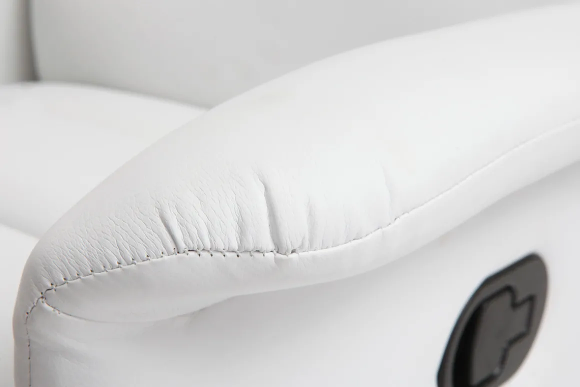 Best Sale Miliboo Sillón relax manual blanco NELSON