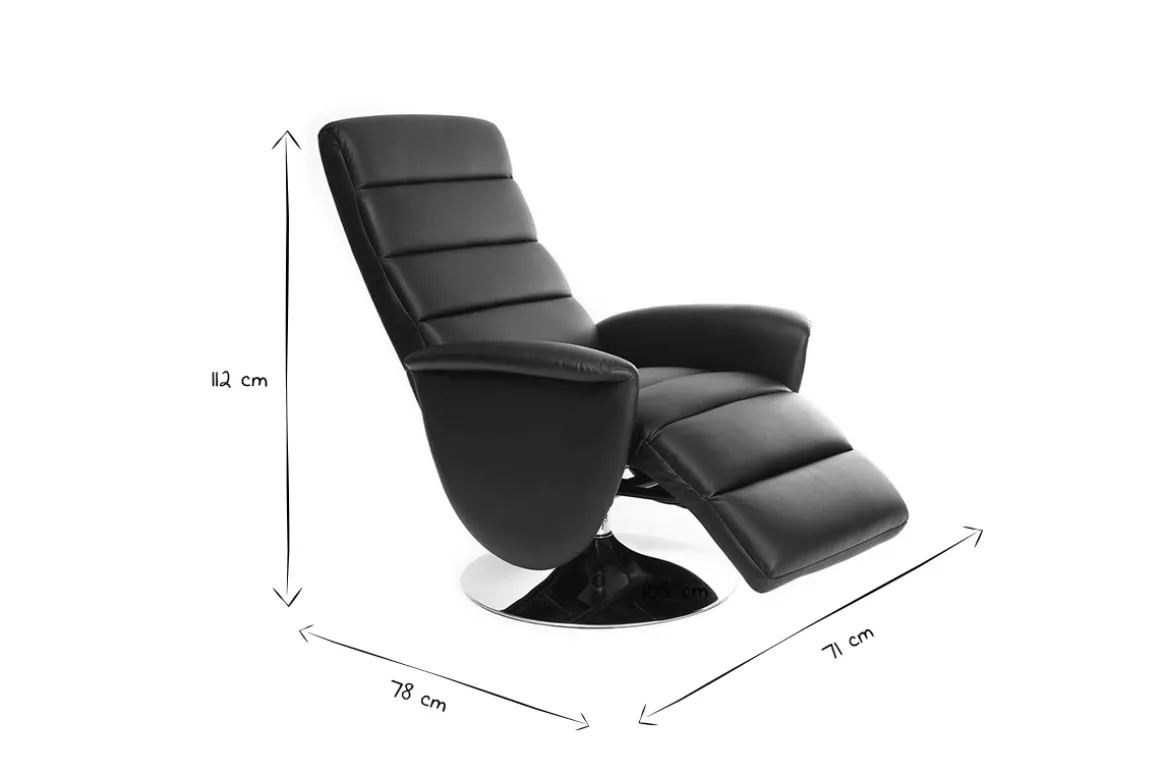 Best Sale Miliboo Sillón relax manual blanco NELSON