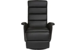 Outlet Miliboo Sillón relax manual negro NELSON
