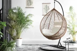 Cheap Miliboo Sillón suspendido huevo resina color natural MOJO