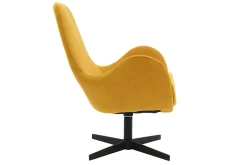 Outlet Miliboo Sillón terciopelo amarillo mostaza ANDY