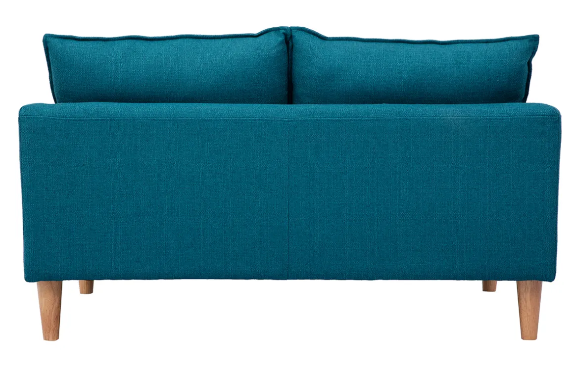 Best Sale Miliboo Sofá 2 plazas azul petróleo KATE