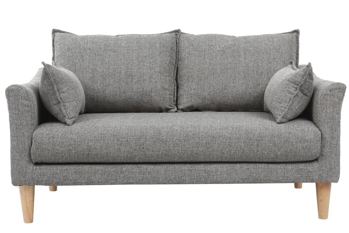 Sale Miliboo Sofá 2 plazas gris KATE