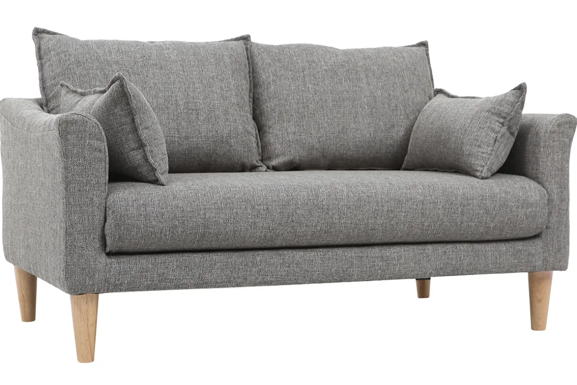 Sale Miliboo Sofá 2 plazas gris KATE