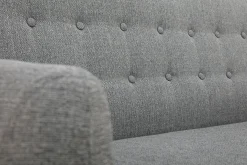Sale Miliboo Sofá 3 plazas nórdico desenfundable gris claro y madera YNOK