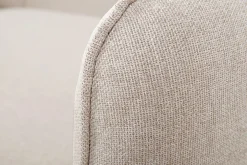 Cheap Miliboo Sofá cama con chaise longue 3-4 plazas con canapé de tela beige y madera clara DRISS