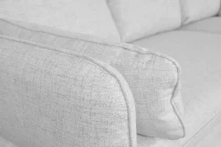 Store Miliboo Sofá cama con chaise longue a la derecha y canapé gris claro - DRISS