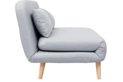 Hot Miliboo Sofá cama convertible 2 plazas en tejido gris claro AMIKO
