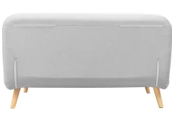 Hot Miliboo Sofá cama convertible 2 plazas en tejido gris claro AMIKO