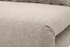Cheap Miliboo Sofá cama de 2 plazas convertible en tela topo y madera clara AMIKO
