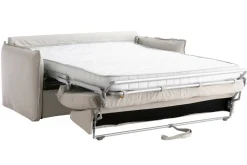 Sale Miliboo Sofá cama desenfundable de algodón beige ALDO