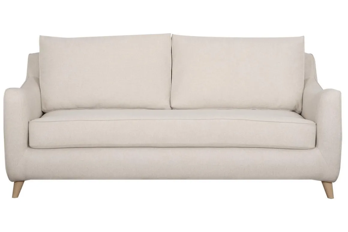 Best Miliboo Sofá cama nórdico 3 plazas beige VENDOME