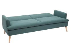 New Miliboo Sofá cama nórdico 3 plazas verde STEWART