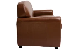 Store Miliboo Sofá cama 3 plazas de piel marrón CLUB