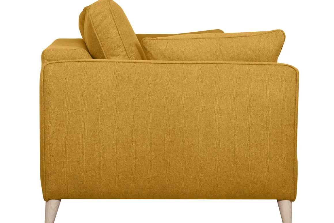 Best Sale Miliboo Sofá cama 3 plazas nórdico amarillo comino con colchón de 10 cm PAPEL