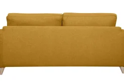Best Sale Miliboo Sofá cama 3 plazas nórdico amarillo comino con colchón de 10 cm PAPEL