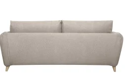 Best Sale Miliboo Sofá cama 3plazas nórdico de tela beige natural con colchón de 10 cm CREEP