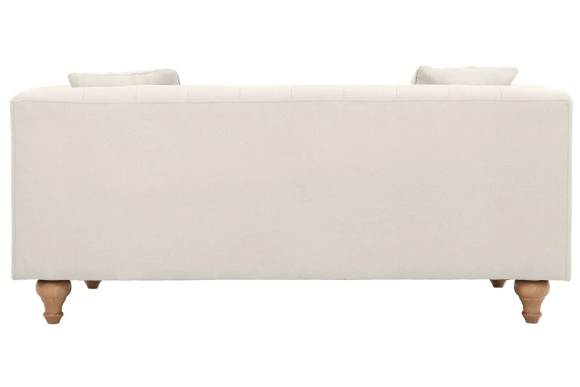 Best Sale Miliboo Sofá clásico tejido color natural 2 plazas MONTAIGNE