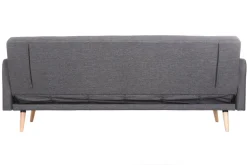 New Miliboo Sofá convertible 3 plazas diseño escandinavo gris oscuro ULLA