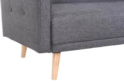 New Miliboo Sofá convertible 3 plazas diseño escandinavo gris oscuro ULLA