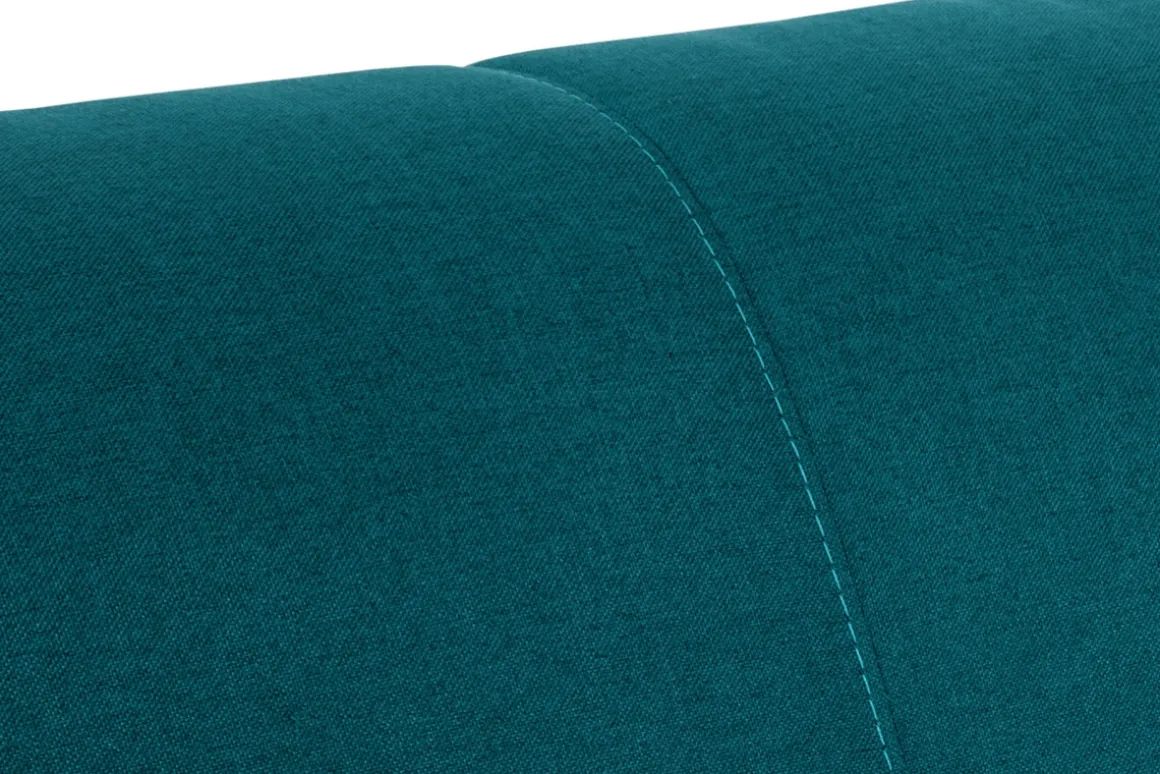 Online Miliboo Sofá convertible 3 plazas nórdico azul pavo real SKANDY