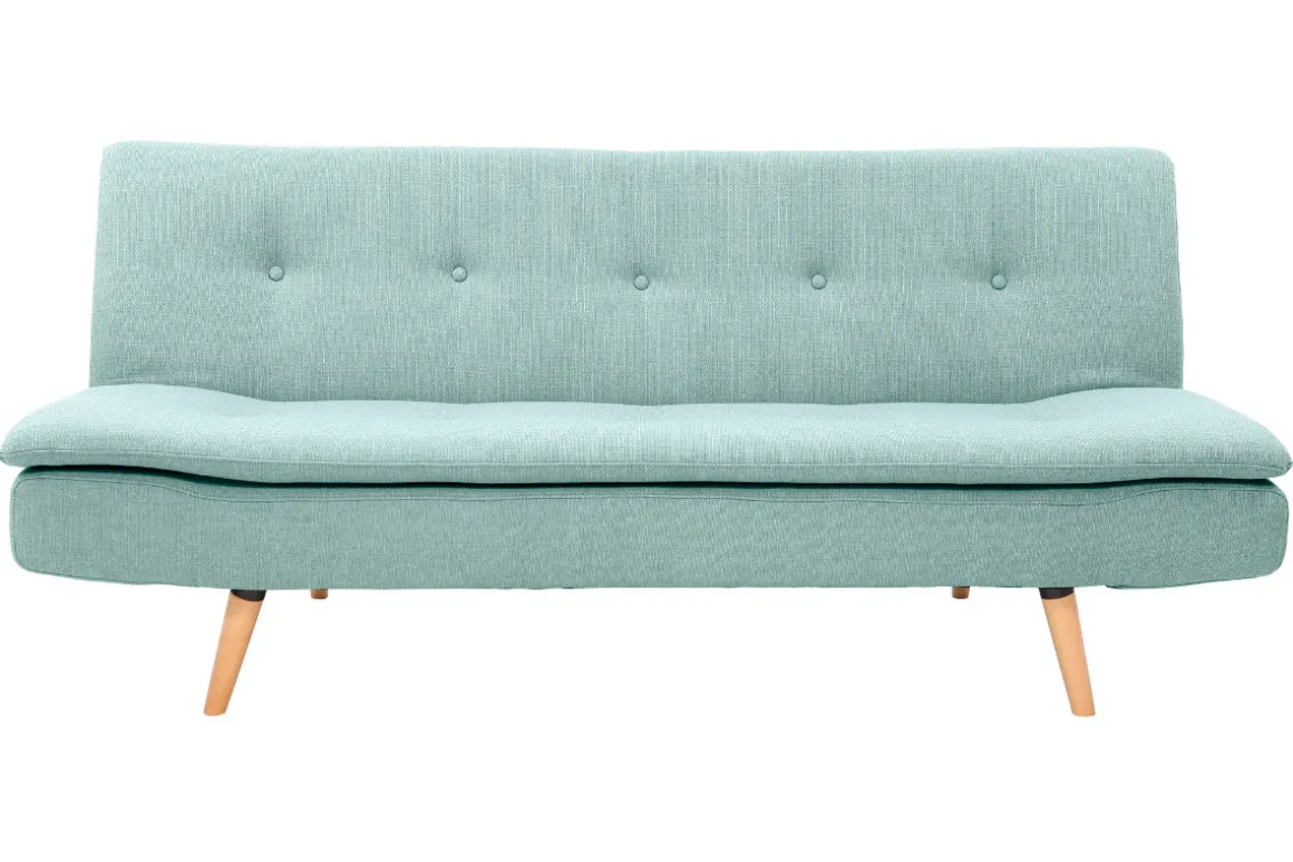 Cheap Miliboo Sofá convertible diseño escandinavo 3 plazas azul lago SENSO