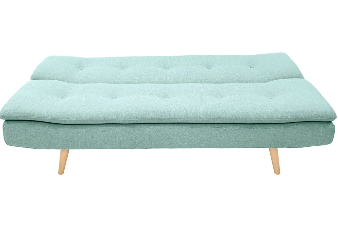 Cheap Miliboo Sofá convertible diseño escandinavo 3 plazas azul lago SENSO