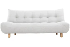 Online Miliboo Sofá convertible diseño escandinavo gris y roble YUMI