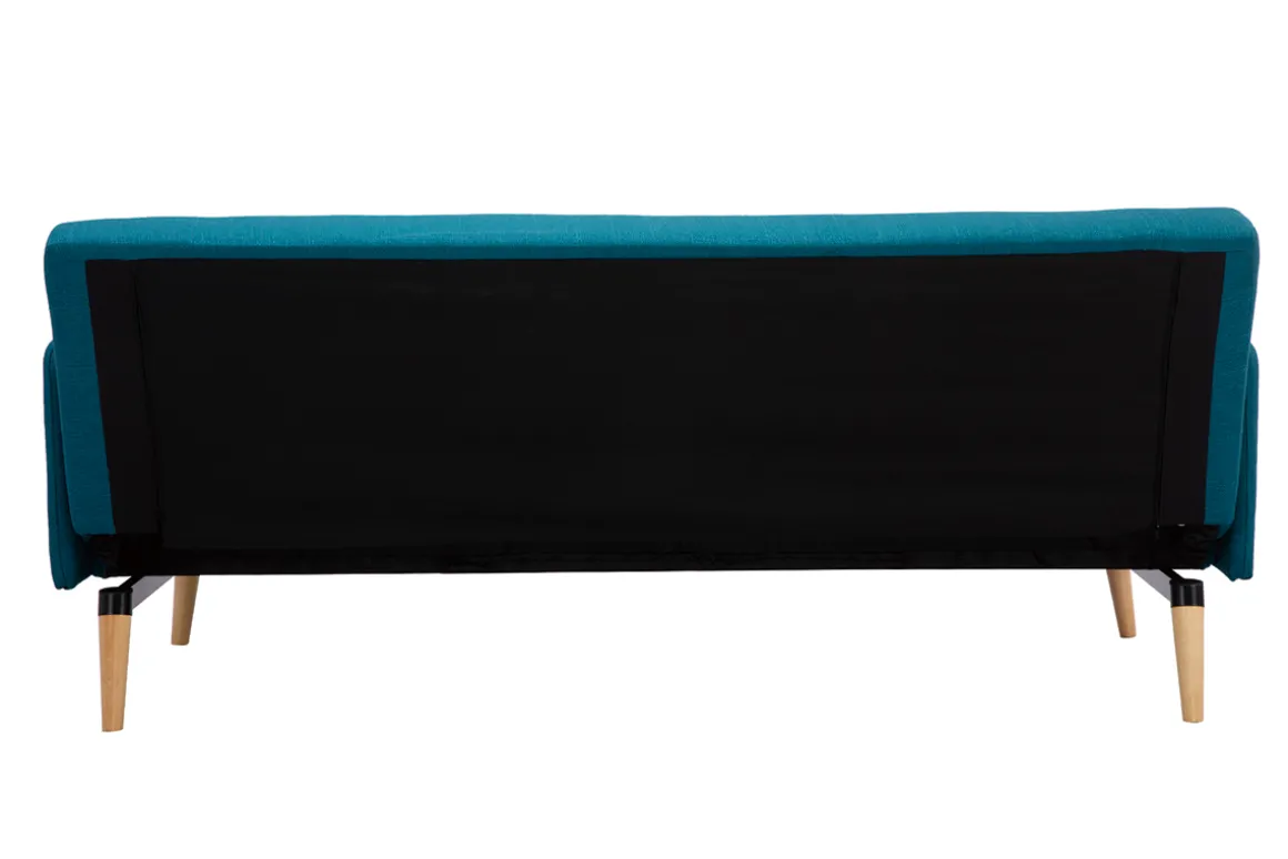 Fashion Miliboo Sofá convertible nórdico 3 plazas azul petróleo LULA