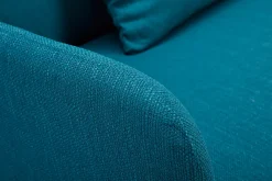 Fashion Miliboo Sofá convertible nórdico 3 plazas azul petróleo LULA