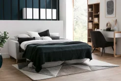 Cheap Miliboo Sofá convertible nórdico 3 plazas azul petróleo PAPEL